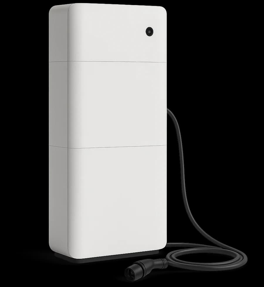 Sigenergy EVDC, a floor standing battery and DC charging tower with a CCS2 lead